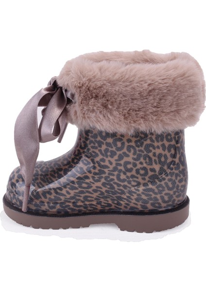 W10338 Bimbi Leo Soft Taupe Ortopedik Kız Çocuk Yağmur Çizme modelleri