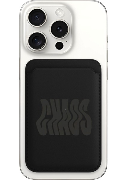 iPhone 11 12 13 14 15 16 17 Pro Max Plus Air Magsafe Mıknatıslı Siyah Kartlık Kaos
