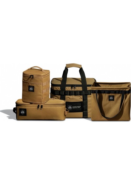 Gr1 Khaki 4'lü Mega Kamp Malzeme Çantaları Seti