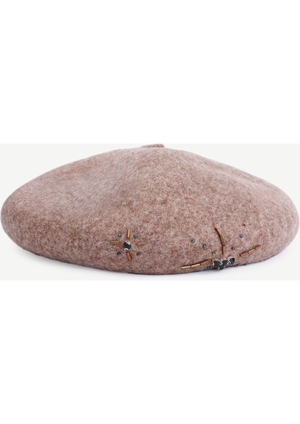 Yün Işlemeli Fransız Şapkası