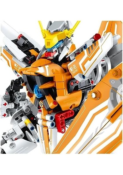 Stem Savaşçı Yapım Seti, 833 Parça Eğitici Bloklar, Turuncu modelleri