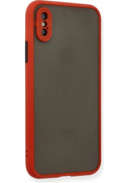Apple iPhone x Kılıf Montreal Silikon Kapak - Kırmızı indirimleri