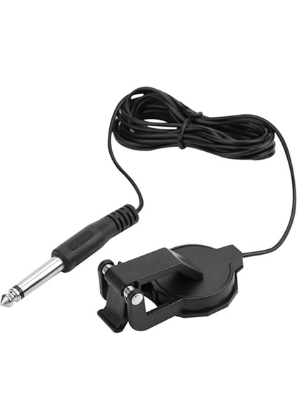 Pick Up 6,35 mm O Jack Klipsli Mikrofon Piezo Pikap, Keman ve Akustik Gitar Pikap, Kolay Bağlantı Için Hafif Tasarım