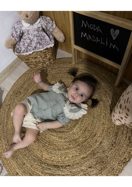 Bebek Müslin Şortlu Takım