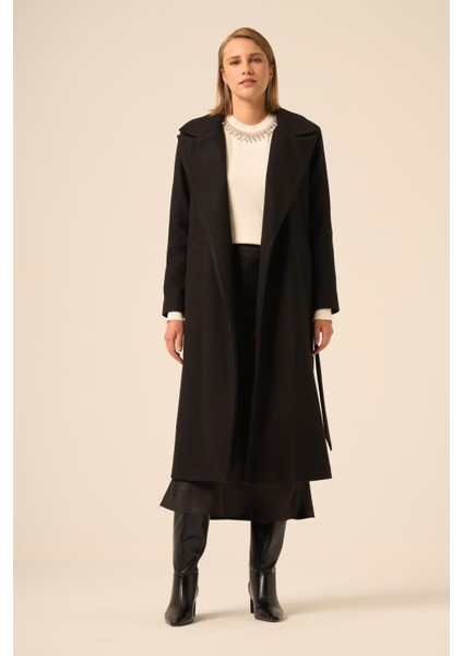 Bayan Kaşe Kaban Siyah 31251 indirimleri