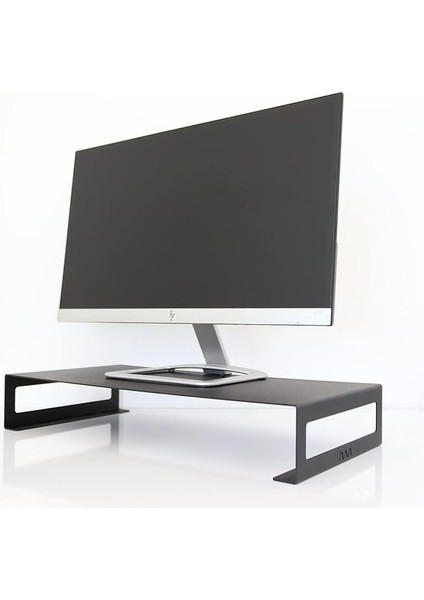 Metal Monitör Standı - Siyah - Monitör Yükseltici - Laptop Standı - Organizer - SMS1BL