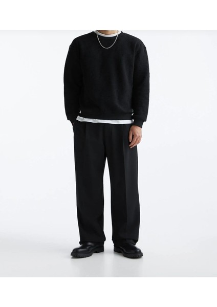 Basic Geniş Kalıp Kumaş Pantolon fiyatları