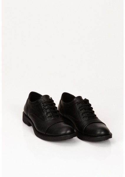 Ortopedik Tabanl? Siyah Deri Ayakkab? - Gün Boyu Rahatl?k,kusursuz Tarz ??kl?k Konfor Tek Modelde modelleri