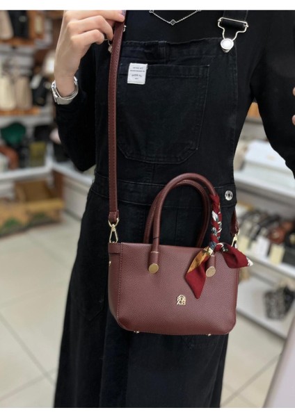 67-8123 Kadın Omuz ve Kol Çanta-Bordo