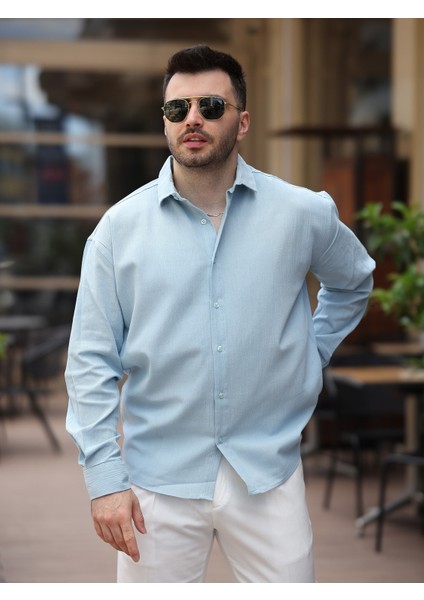 Erkek Relax Fit Muslin/keten Gömlek fiyatları