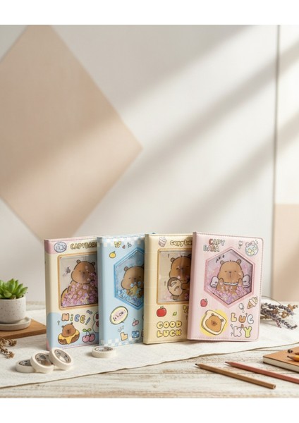 Sulu Capy Bara Çizgili Defter