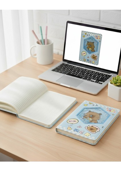 Sulu Capy Bara Çizgili Defter fiyatları