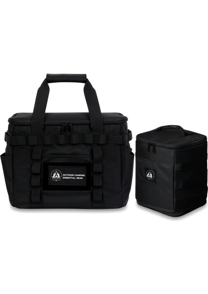 Gr1 Black 2'li Kamp Malzeme Çantası Seti