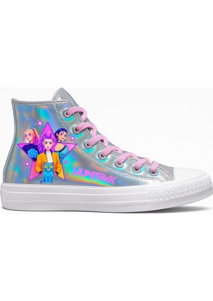 Kpop Huntrix Kızlar Baskılı Hologram Spor Ayakkabı Sneaker