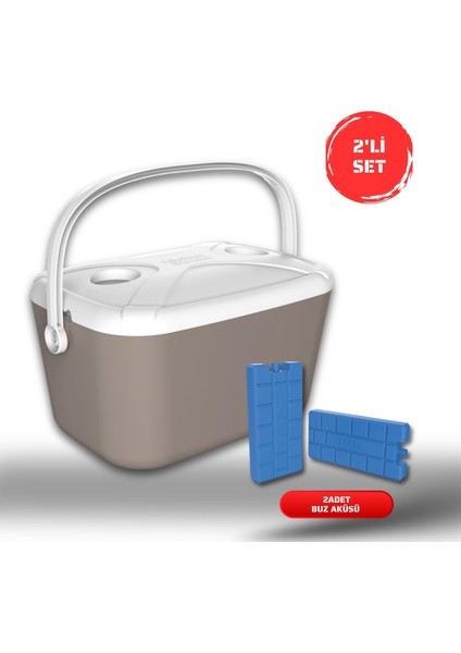 Buzluk Termos Set-30 Lt Buzzy Buzluk Termos (1178 Cooler Box)+ 2 Adet K-250 Buz Aküsü