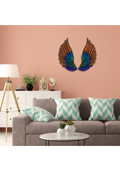 Epoksili Kişiye Özel Renkli Melek Kanadı Figürlü Tablo Dekoratif Duvar Dekorlu Gece Lambası fırsatları