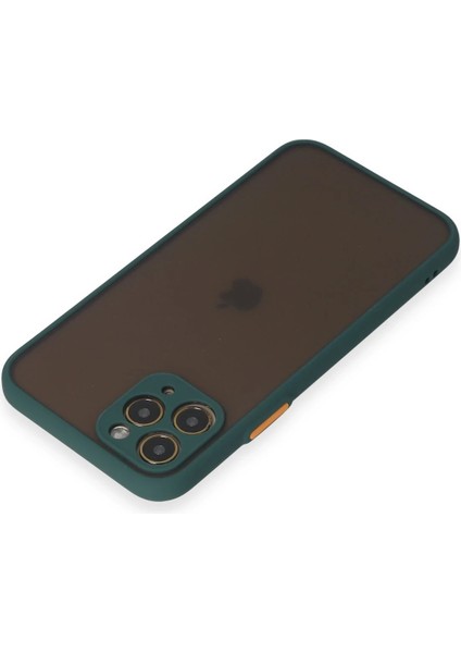 Apple iPhone 11 Pro Kılıf Montreal Silikon Kapak - Yeşil