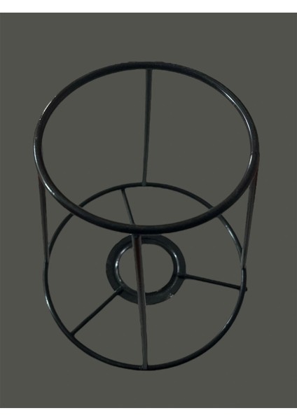 Konik Aplik Teli , Iskeleti Siyah Statik Boyalı E27 (Çap 10 Cm) fırsatları