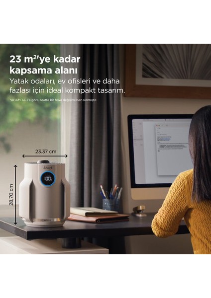 Alerjisi Olan Evler, Aileler ve Evcil Hayvanlar Için Ideal Neverchange5 Compact Pro Hava Temizleyici + 5 Yıl Uzun Ömürlü Filitre modelleri