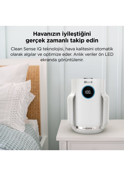 Alerjisi Olan Evler, Aileler ve Evcil Hayvanlar Için Ideal Neverchange5 Compact Pro Hava Temizleyici + 5 Yıl Uzun Ömürlü Filitre