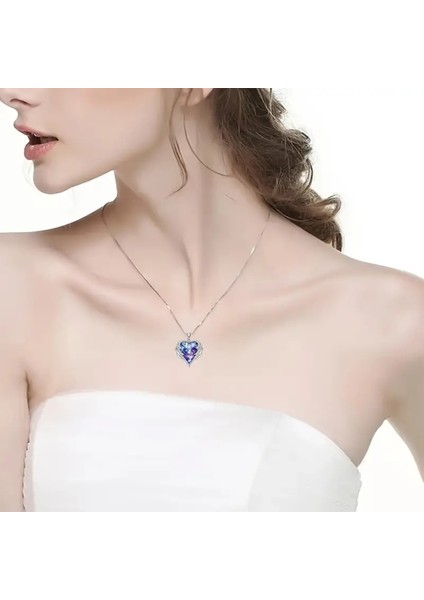 Kalpli Mor Kolye (Hediye Kutusunda) fırsatları