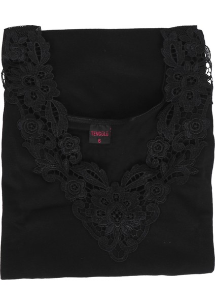 Kadın Atlet Dantelli Ceket İçi Dantelli