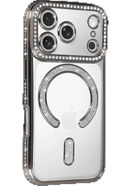 CPT16 Apple iPhone 17 Pro Joke Simli Magneticsafe Kılıf - Gümüş fiyatları