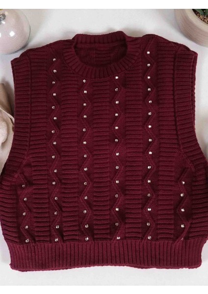 Boncuk Işlemeli Yandan Bağlamalı Bayan Süveter fiyatları