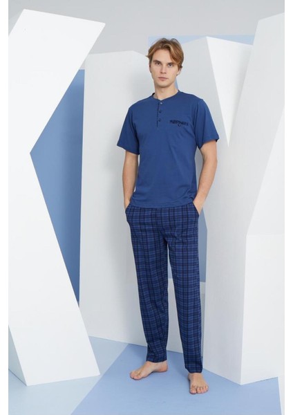 Erkek Kısa Kollu Midi Yaka Yazlık Pijama Takımı 2118 fiyatları