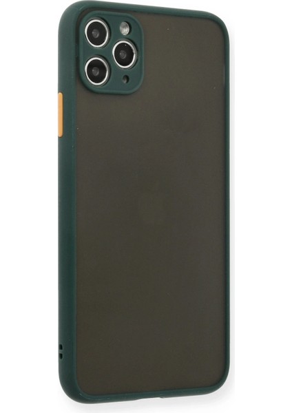 Apple iPhone 11 Pro Max Kılıf Montreal Silikon Kapak - Yeşil indirimleri