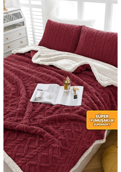 Pufly Jakar Sherpa Battaniye Seti Çift Kişilik 3 Parça Yumuşak Peluş Wellsoft Yatak Örtüsü fiyatları