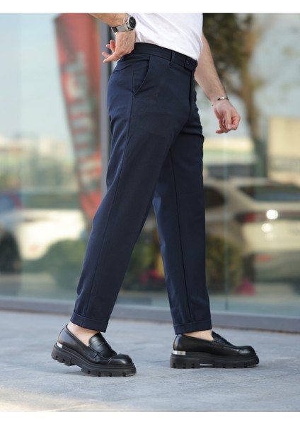Erkek Premium Duble Paça Bel Destekli Kumaş Pantolon fırsatları