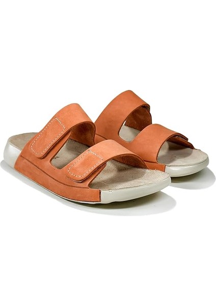 Kadın Turuncu Süet Terlik Anatomik Taban Günlük Hakiki Deri Yazlık Terlik fırsatları