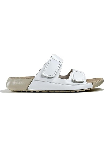 Kadın Çift Bantlı Hakiki Deri Terlik