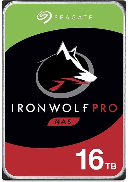 Ironwolf Pro ST16000NE000 Nas Dahili Sabit Sürücü 16 Tb HDD 3.5 Inç 7200 Rpm Cmr 256 MB Önbellek Sata 6 Gb/s