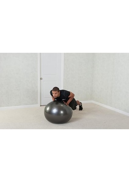 Black Mountain Products Professional Grade Stability 1000LBS Anti-Burst 2000LBS Statik Ağırlık Rated 65 cm Gym Ball 1000 Lb/65 cm Siyah fiyatları