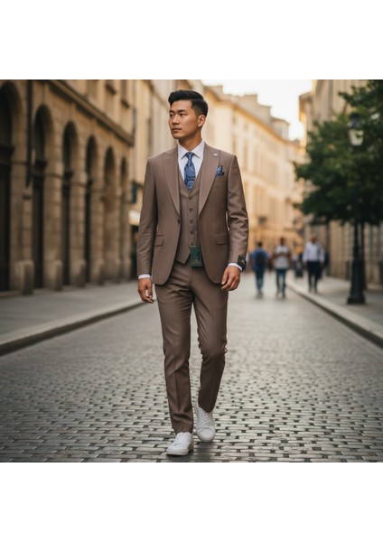 Erkek Takım Elbise, Kırlangıç Yaka, Blazer, Slımfıt, Tuape