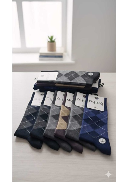 Bambu Soket Erkek Çorabı , Asorti 12'li Kutu modelleri