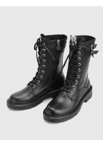 Furball Hakiki Deri Siyah Kadın Bot