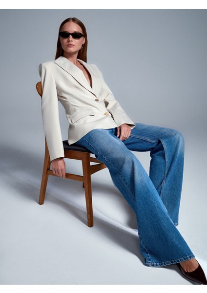 60774 Fitted Kesim Vatkalı Blazer modelleri