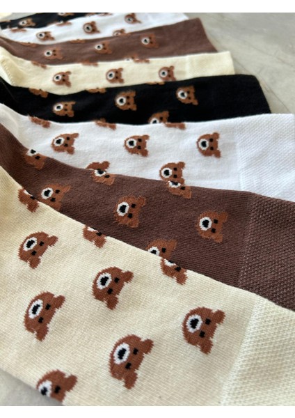 4'lü Teddy Bear Ayıcıklı Set Unisex Kokulu Soket Çorap