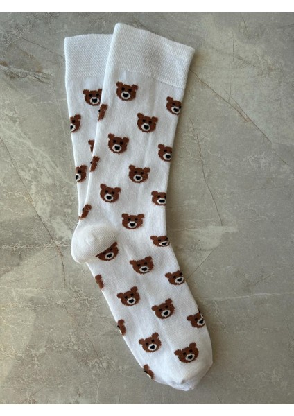 4'lü Teddy Bear Ayıcıklı Set Unisex Kokulu Soket Çorap