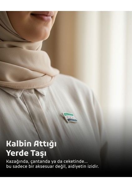 10'lu Yeni Suriye Bayrak Unisex Yaka Mineli Rozeti 21 mm A300029-10 modelleri