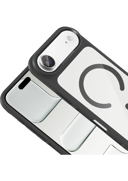 Iphone 17 Air Uyumlu Kılıf Magsafe Şarj Destekli Metal Kamera Çerçeveli Premium Kapak modelleri