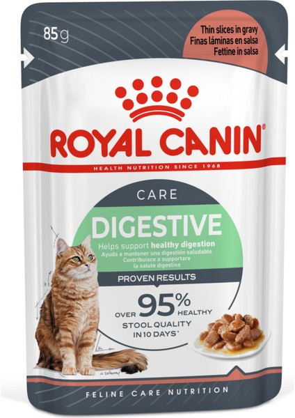 Sindirim Hassasiyeti Olan Kediler için Yaş Kedi Maması 12 x 85g