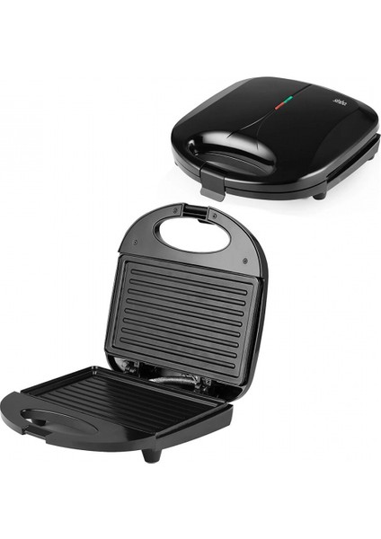 Mini Elektrikli Tost Makinesi 2 Dilim Yapışmaz Yüzey - Kilitlenebilir Kapak 750W SSM-2588 (5324)