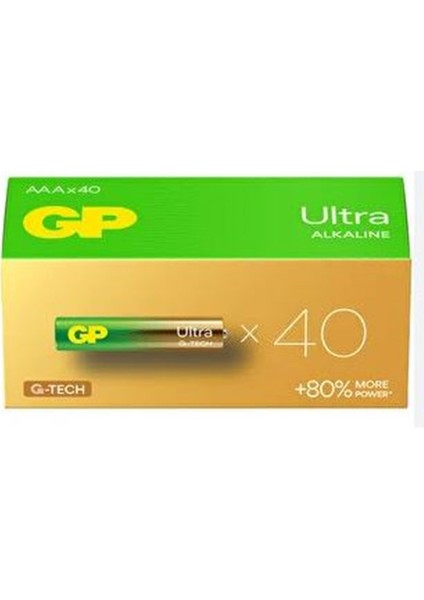 G-Tech LR03 Aaa Boy Ultra Alkalin Ince Kalem Pil 40'lı Paket GP24AUT-2B40