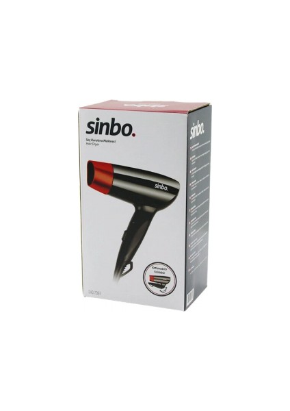 Saç Kurutma - Fön Makinesi Katlanır - Seyahat Tipi 2 Hız Ayarı- Askı Kancası- Yoğunlaştırıcı SHD-7097 (5324)