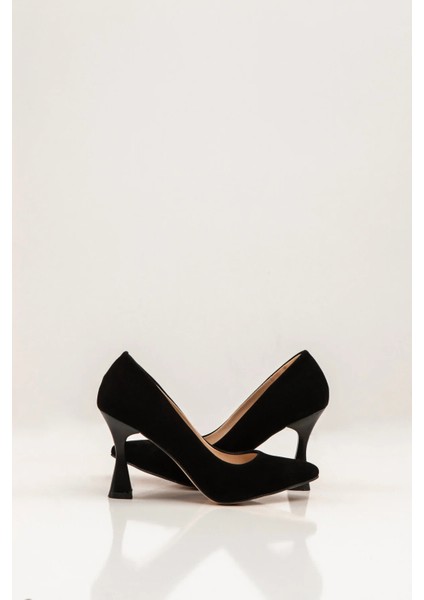 Süet Kadın Kadeh Topuklu/siyah Süet Ayakkabı/şık Gece Ayakkabısı / Siyah Ince Topuklu Ayakkabı fiyatları