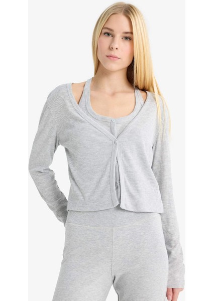 Coool Katmanlı Fitilli Kaşkorse Uzun Kollu Tişört G3013AX25WN modelleri